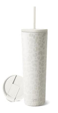 Simple Modern Iced Coffee Tumbler, Insulated | 28oz | Leopard - color: Pattern: Cream Leopard, size: 28 Ounces