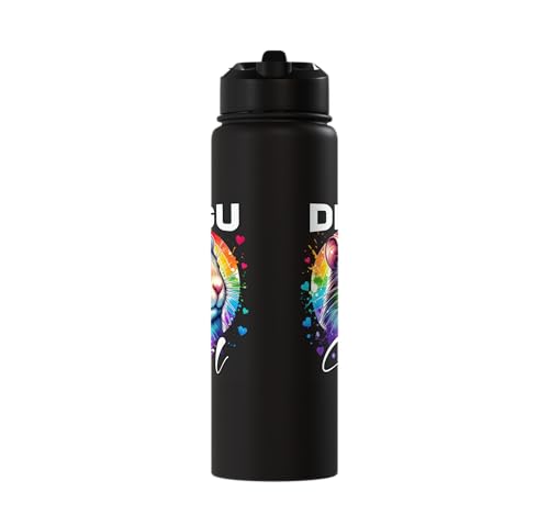 Degu Girl Degu Stainless Steel Insulated Water Bottle - color: Black