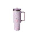1000ML Large Capacity Water Bottle/Stainless Steel Juice Milk Tea Car Mugs D - color: D