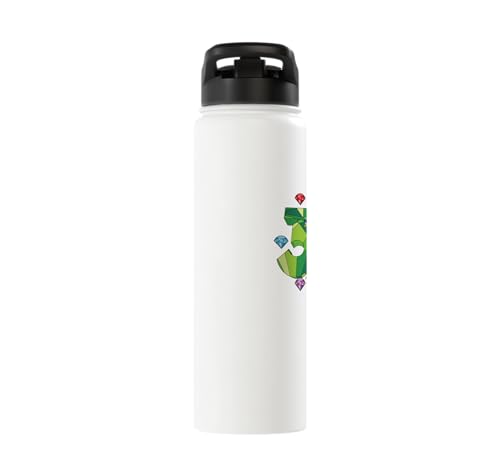 Sonic the Hedgehog: 35th Anniversary Key Visual Stainless Steel Insulated Water Bottle - color: White