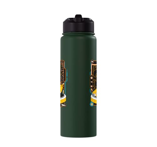 Sonic Racing CrossWorlds - Tails Stainless Steel Insulated Water Bottle - color: Dark Green