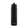 Ello Pop & Fill Insulated Stainless Steel Water Bottle with Quick Fill Lid, Leakproof Locking, Sip or Chug Spout, BPA-Free, Double Wall Vacuum Insulated for Sports, Travel & School- 22oz / 32oz / 40oz - color: Black, style: 22oz