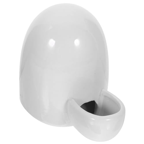 Milisten Ceramic Water Dispenser for Small Pets 3.54X4.33X2.95 Inch Self-Dispensing Pet Water Bowl Automatic Feeder for Hamsters Rabbits Ferrets - color: White