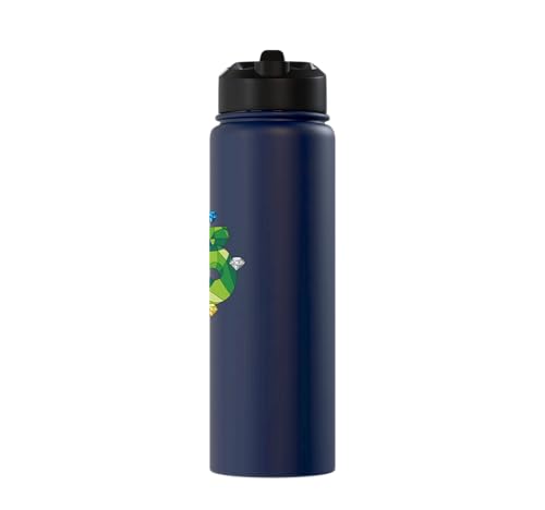 Sonic the Hedgehog: 35th Anniversary Key Visual Stainless Steel Insulated Water Bottle - color: Navy Blue