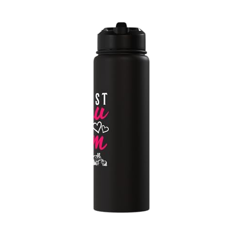 Best Degu Mom Ever Rodents Stainless Steel Insulated Water Bottle - color: Black