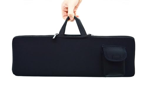 Keyboard Sleeve Travel Case for Logitech MX Keys Keyboard(Black) | Keyboard Case with Mouse Storage & Cable and Charger Pouch, Soft Neoprene Waterproof shockproof - color: Black