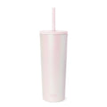 Simple Modern Iced Coffee Tumbler, Insulated | 24oz | Pearlescent | Reusable Stainless Steel Cup, Travel Mug, Water Bottle with Straw | Cupholder Friendly & Spill Resistant, Coconut Pearl - color: - Pearl: Coconut, size: 24 Ounces