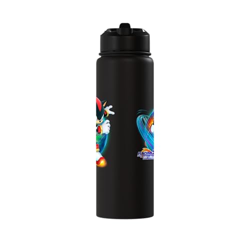 Sonic the Hedgehog - Racing Around the World Shadow Stainless Steel Insulated Water Bottle - color: Black