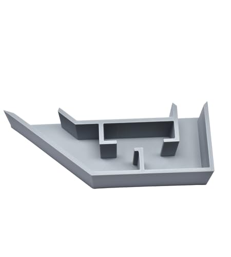 Aquarium Underground Tunnel | Fish & Shrimp Hideout for Aquariums | Unique Underground Viewing Tunnel | Made in USA (Gray) - color: Gray