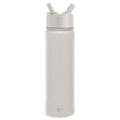 Simple Modern Insulated Water Bottle with Straw | 22oz | Beige | Summit Stainless Steel Water Bottles, Metal Cup | Leak Proof for School, Gym, Travel, Sports | Almond Birch - color: -Almond Birch, style: 22oz
