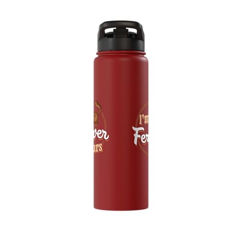 I'm Ferretver Yours Ferret Pet Animal Funny Ferret Stainless Steel Insulated Water Bottle - color: Red