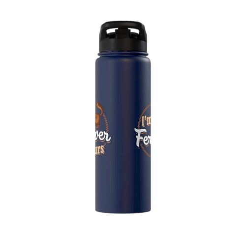 I'm Ferretver Yours Ferret Pet Animal Funny Ferret Stainless Steel Insulated Water Bottle - color: Navy Blue