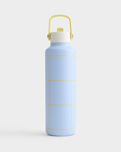 Drib 24oz Insulated Water Bottle, FIFA World Cup 2026 Edition – Performance Stainless Steel Insulated Bottle with Quiet Leak-Proof Straw Lid (Argentina - Country Touch) - color: Argentina - Country Touch