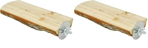 Niteangel Parrot Cage Perch, Wooden Platform for Birds (2 Pack) - size: 2 Pack