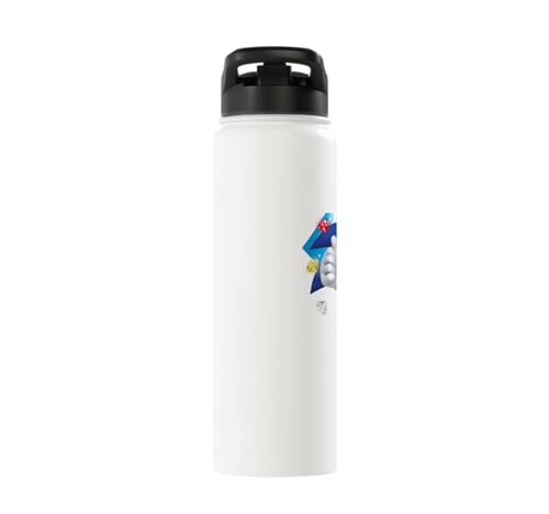 Sonic the Hedgehog 35th Anniversary Emerald Legacy Stainless Steel Insulated Water Bottle - color: White