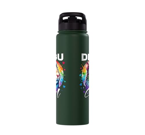 Degu Girl Degu Stainless Steel Insulated Water Bottle - color: Dark Green