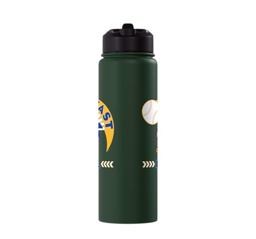 Sonic the Hedgehog - Sonic Fast Ball Stainless Steel Insulated Water Bottle - color: Dark Green