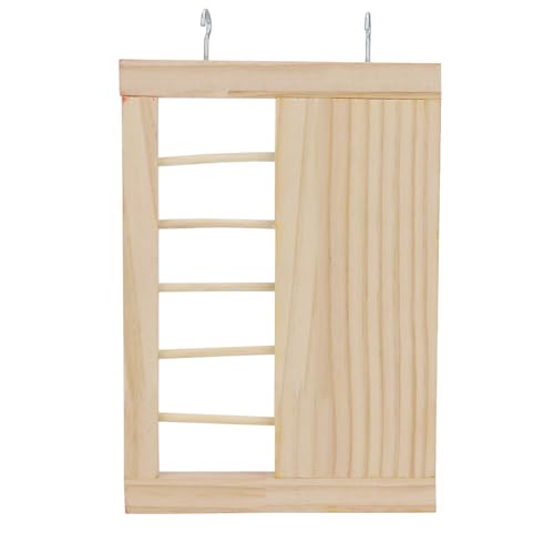 Hypeety Pet Hamster Colorful Wooden Climbing Wall and Ladder Molar for Dwarf Hamster Gerbil Rat Small Animal Toy Yellow - color: Climbing Wall