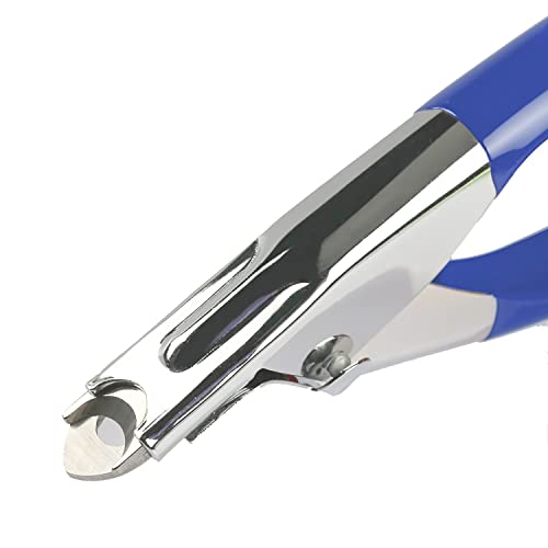 Dog Cat Pets Nail Clippers, Professional Pets Claw Trimmer with Free Nail File, Sharp Stainless Steel Blade, Sturdy Non Slip Handles - for Safe, Professional at Home Grooming - color: Blue
