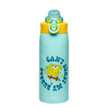 Zak Designs SpongeBob Sage 19oz Leak-Proof Straw Kids Water Bottle | BPA Free, Insulated Stainless Steel, Cupholder Friendly, Dishwasher Safe, Lid Lock, Handle, For School, Home, Travel, Outdoor - color: SpongeBob and Patrick