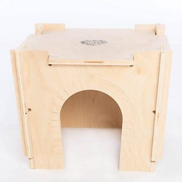 Small Pet Select Habitat Hideout Castle, Medium, Rabbit & Guinea Pig | Cozy Chewable Hideout, Natural Enrichment, For Bunnies, Chinchillas, Guinea Pigs & Other Small Animals - style: Castle-Medium