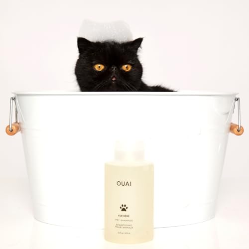 OUAI Fur Bébé Pet Shampoo - Mercer Street Scent (16 Fl oz) | Cat & Dog Shampoo for Gentle Cleansing, Hydration & Shine - Vegan & Cruelty-Free Pet Supplies with Aloe Vera & Panthenol