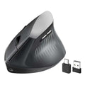 Ergonomic Bluetooth Mouse, Wireless Rechargeable Vertical Mouse for Carpal Tunnel with USBC & BT 5.0/3.0 & 2.4G Connect, Silent, Easy to use, 6 Buttons for Laptop PC MacBook Desktop Computer - color: Black