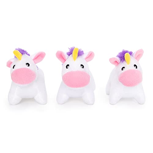 ZippyPaws Burrow Replacement Miniz Squeaky Toy for Enrichment - Unicorns | Interactive Dog & Puppy Toys for Boredom, Stimulating Pet Products to Keep them Busy - style: Unicorns (3-pack)