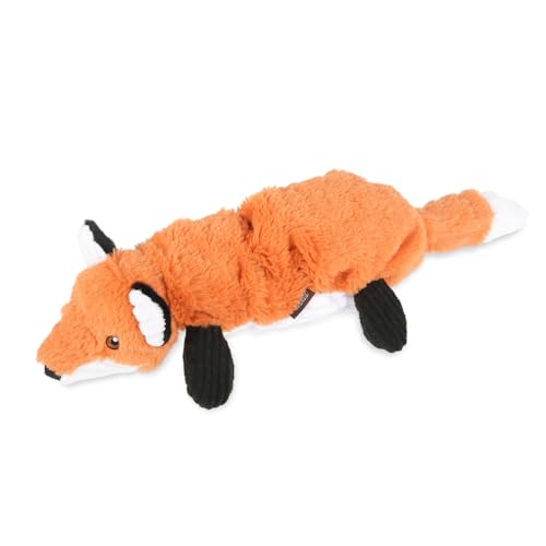 P.L.A.Y. Cute Plush Dog Toys - Forest Friends Critter Themed Durable Squeaker Crinkle Chew Toy, Great for Puppies & Small, Medium, Large Dogs - Machine Washable, Recycled Materials (Fox) - style: Forest the Fox