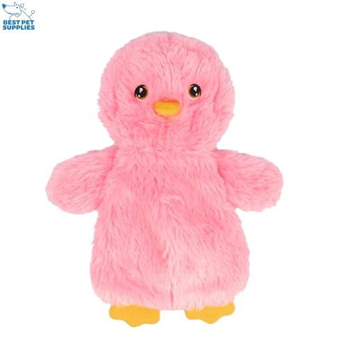 Best Pet Supplies Interactive Squeaky Dog Chew Toy, Ideal Dog Toys for Chewers, Small, Medium & Large Dogs, and Fetch Lovers - Crinkle Chicken (Yellow, Pink, Blue), Large - color: Crinkle Chicken (Yellow, Pink, Blue), size: Large