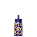 Hydrapeak NBA Officially Licensed Los Angeles Lakers Mini 14oz Kids Stainless Steel Water Bottle with Straw Lid & Flexible Handle, Double Wall Insulated, Spill Proof, Perfect for Back to School - color: Los Angeles Lakers