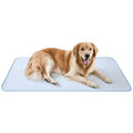 FrostEase Dog Cooling Mat, Cooling Dog Bed and Cooling Pad for Dog with Qmax 0.4 Yarn, Breathable 3D Airflow Layers, Machine Washable Non Slip Base for Pets, Blue, XL, 48"*28" - size: XL-48"*28"