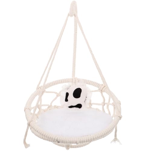 FRCOLOR Hamster Hammock Bed Hanging Small Animal Nest Cozy House for Guinea Pig Rat Reptile Cage Accessories 10X10 Inch Cotton Sleeping Swing