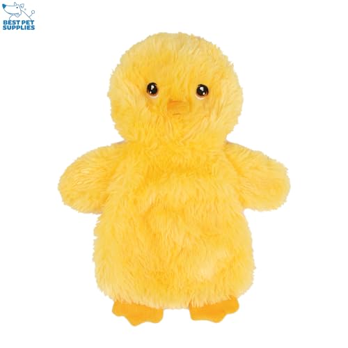 Best Pet Supplies Interactive Squeaky Dog Chew Toy, Ideal Dog Toys for Chewers, Small, Medium & Large Dogs, and Fetch Lovers - Crinkle Chicken (Yellow, Pink, Blue), Large - color: Crinkle Chicken (Yellow, Pink, Blue), size: Large