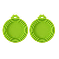 2 Packs Pet Food Cans Lids,Cute Can Lid Dishwasher Safe, Can Covers Most Standard Size Dog and Cat Canned(light green) - color: light green