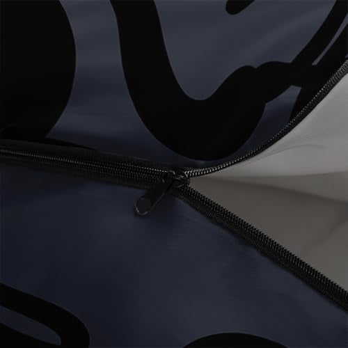 AILONEN Midnight Meow Sleeping Bag, Charcoal Cat Eyes Crescent Graphic, Portable Camp Sack Sleepover Style - color: Midnight Meow