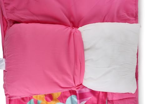 Jay Franco Kids Nap Mat with Embedded Pillow & Blanket – Soft 46"x20" Microfiber Sleeping Bag with Name Tag & Handle - style: Pink - Minnie Mouse