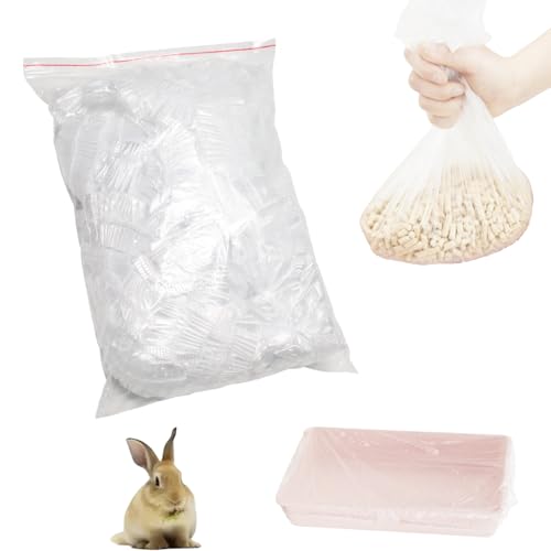 50 Pcs Disposable Small Animal Cage Liners Plastic Toilet Film Rabbit Litter Box Liners Quick Cleanup Essentials Indoor for Bird Hamster Chinchilla Hedgehog (Small) - size: Small