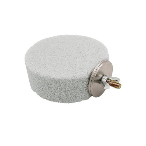 Shelltech Pumice Ledge Lava Ledge for Birds Chinchillas, Climbing Ledge Teeth Grinding Beak Grinding Block Perch Stand for Hamsters Chinchillas Parrots (Natural Color, S-Round 2 Pack) - size: S-Round 2 Pack