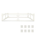 Dog Playpen, Expandable & Stackable Acrylic Dog Play Pen (White, 10", 8 Panels) - color: White, size: 10"