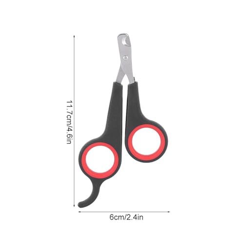 Bird Nail Clippers, Stainless Steel Small Animal Nail Clippers, Half Moon Pet Nail Scissors, Plastic Handle Pet Nail Clipper Scissors, Clipper Bird Grooming for Small Parrot Birds