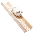 Wooden Guinea Pig Ramp for Cage, Hamster Ladder Toys, Bridge Cage Accessories for Guinea Pig, Hamster, Rats, Chinchillas, Squirrels - size: 31.1*6.69*2.7 Inches