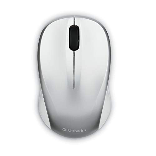 Verbatim 2.4G Wireless LED Silent Mouse - Noiseless and Silent Click Computer Mouse with Nano Receiver for Mac and PC - Silver - style: Silver Mouse
