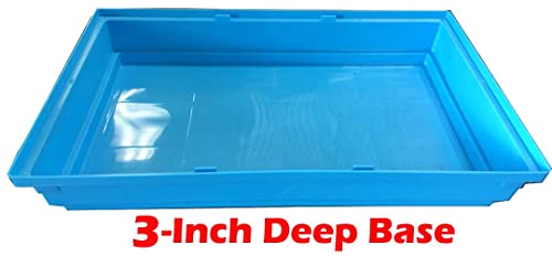 5-Level Large Crossover Twin Towner Tube Tunnel Habitat Hamster Rodent Gerbil Mouse Mice Rat Cage (Blue) - color: Blue, size: 31.0"L x 14.5"W x 33.0"H