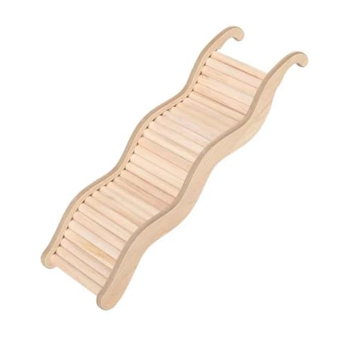 Hamster Wave Climbing Ladder, Multifunctional Interactive Small Animals Stairs Bridge Cage Decoration(27x8.5cm) - color: 27x8.5cm