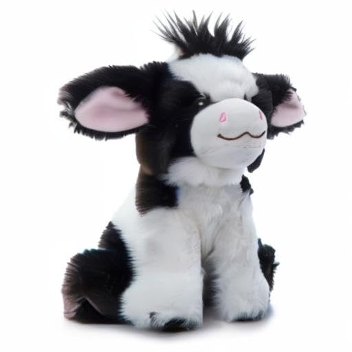 The Petting Zoo Cow Stuffed Animal Plushie, Gifts for Kids, Wild Onez Babiez Farm Animals, Cow Plush Toy 6 inches - color: Cow
