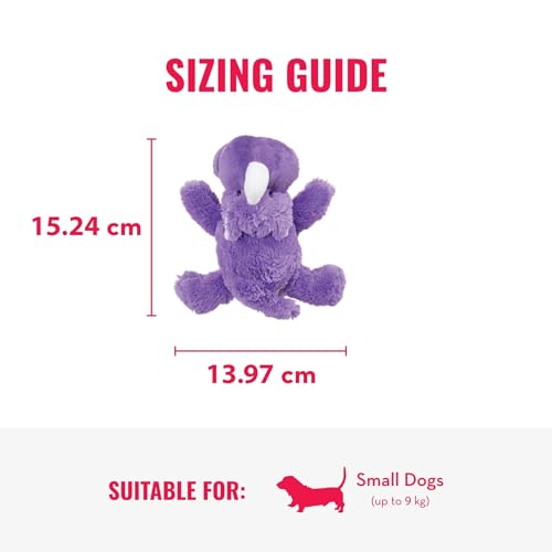 KONG - Cozie Rosie Rhino - Indoor Cuddle Squeaky Plush Dog Toy - for Small Dogs - size: Small, style: Rosie the Rhino