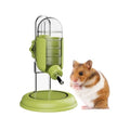 Hamster Water Bottle with Stand, 4oz Water Dispenser for Syrian Dwarf Hamsters Gerbils Mice Rats Degus (Green) - color: Green