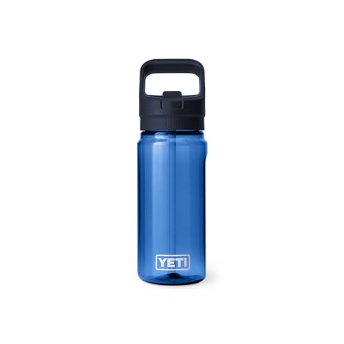 YETI Yonder 600 ml/20 oz Water Bottle with Yonder Straw Cap, Royal Blue - color: Royal Blue, size: 20 Ounces