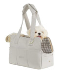 ONECUTE Dog Purse Carrier for Small Dogs Rabbit cat with Large Pockets, Cotton Bag, Dog Carrier Soft Sided, Collapsible Travel Puppy Carrier (Grey, 13.6" L x 6.5" W x 10" H) - color: Grey, size: 13.6"L x 6.5"W x 10.0"H